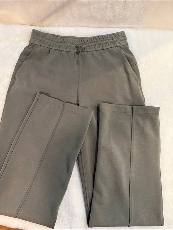 lululemon athletica Pants - Lululemon Softstreme High Rise Wide Leg Pants Grey Sage Size 6 Modal Blend